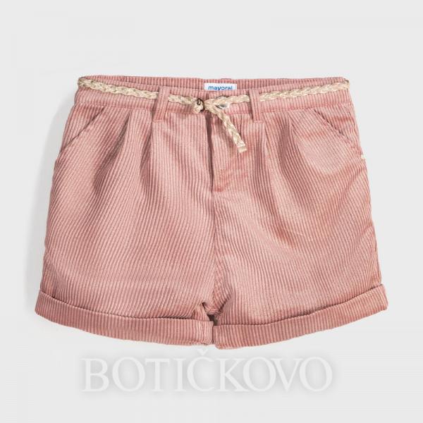 MAYORAL krátké kalhoty manžestrové 7203-085 pink