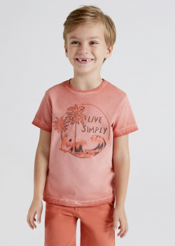 MAYORAL chlapecké triko 3022-015 terracotta