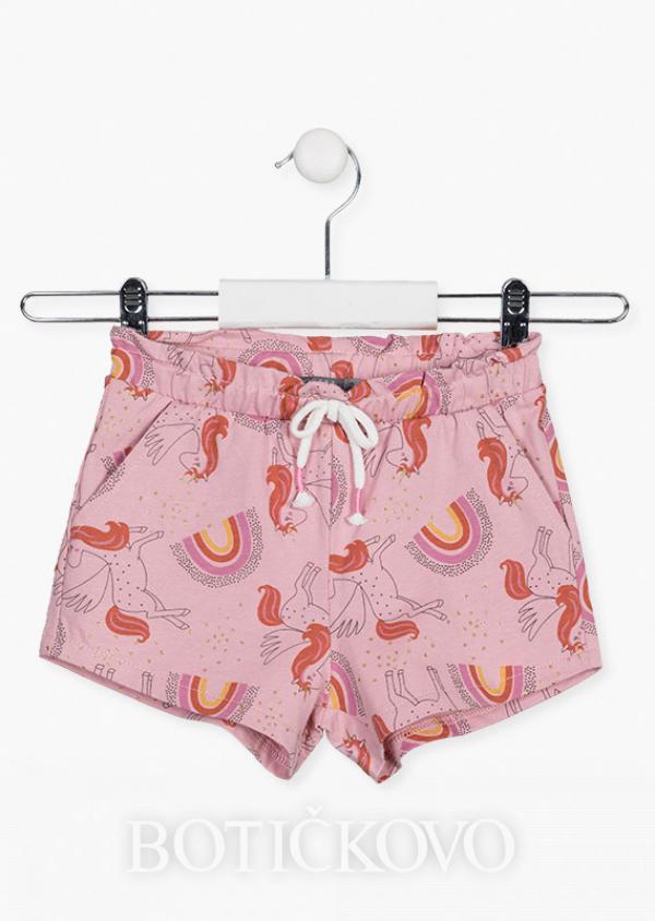  Dívčí krátké kalhoty LOSAN 216-6015AL pink