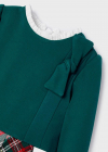 MAYORAL bavlnená dívčí tunika - šaty 2945-049 green