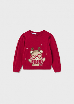 MAYORAL dívčí pulover 2312-038 red