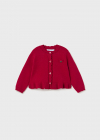 MAYORAL dívčí huňatý svetřík 2313-042 red