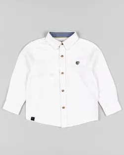 Chlapecká košile dlhý rukáv 68 white