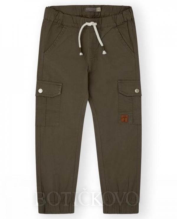 Chlapecké bavlnené kalhoty-kapsáče safari