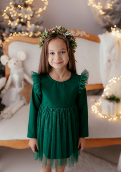 Dívčí vánoční tylové šaty