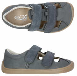 Chlapecké celokožené barefoot sandále