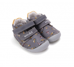 D.D.STEP BAREFOOT kožená dětská obuv
