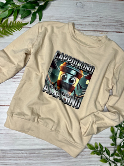 Chlapecké triko s dlouhým rukávem CAPUCCINO ASSASSINO