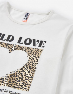 Dívčí triko s dlouhým rukávem black