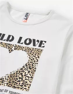 Dívčí triko s dlouhým rukávem black