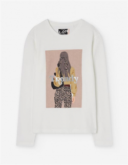 Dívčí triko s dlouhým rukávem black