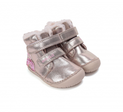 Dětská zimní barefoot obuv D.D.STEP