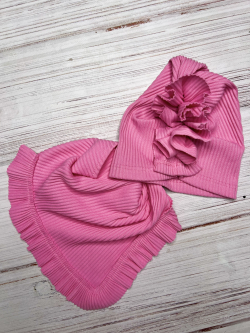 Bavlněná dívčí čepice a nákrčník