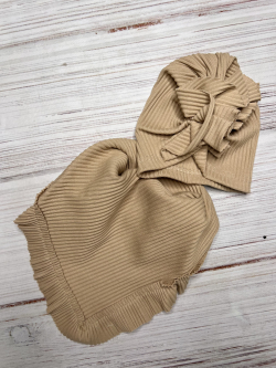 Bavlněná dívčí čepice a nákrčník