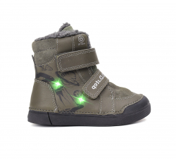 LED svítící chlapecká zimní obuv D.D.STEP
