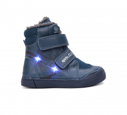 LED svítící chlapecká zimní obuv D.D.STEP