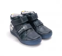 Kotníková chlapecká kožená obuv D.D.STEP