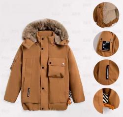 Nepromokavá zimná bunda pro kluky