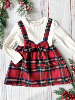 Dívčí šaty s mašlí