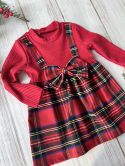 Dívčí šaty s mašlí