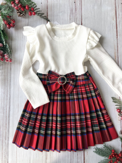 Dívčí šaty s mašlí