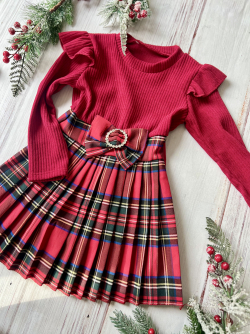 Dívčí šaty s mašlí