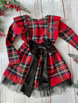 Dívčí šaty s mašlí vzadu