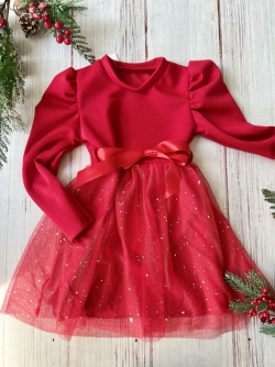 Dívčí šaty s týlovou sukní