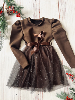 Dívčí šaty s týlovou sukní