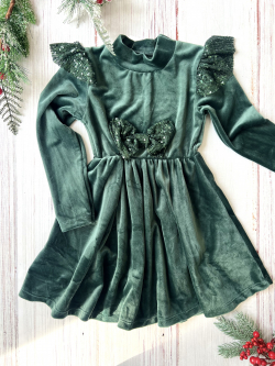 Dívčí šaty s mašlí