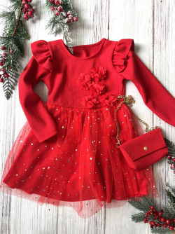 Dívčí šaty s kabelkou