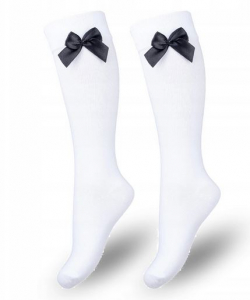 Dívčí podkolenky s mašlí