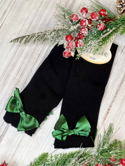 Dívčí podkolenky s mašlí