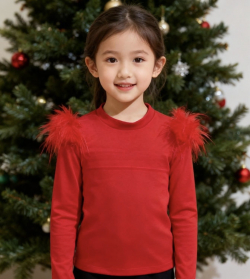 Dívčí sametové triko