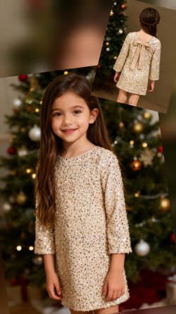 Sametové flitrované šaty s mašlí na zádech